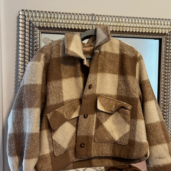 Abercrombie & Fitch Brown and Cream Teddy Jacket - Picture 2 of 3